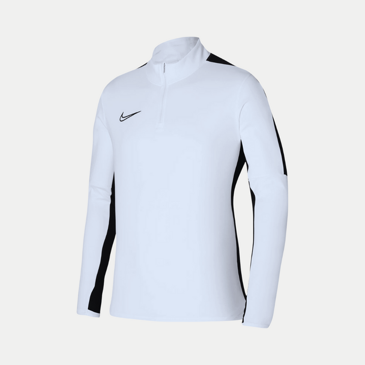 Junior Nike Academy Drill 1/2 Zip  - White/Black