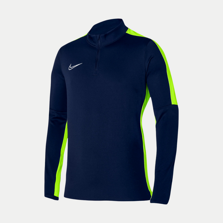 Junior Nike Academy Drill 1/2 Zip - Obsidian/Volt