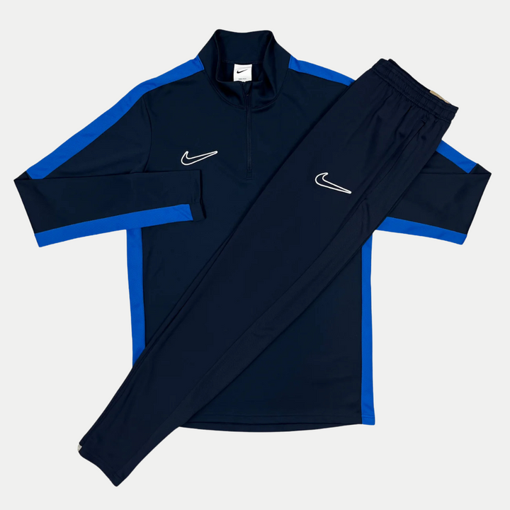 Junior Academy Drill Tracksuit - Obsidian/Royal Blue