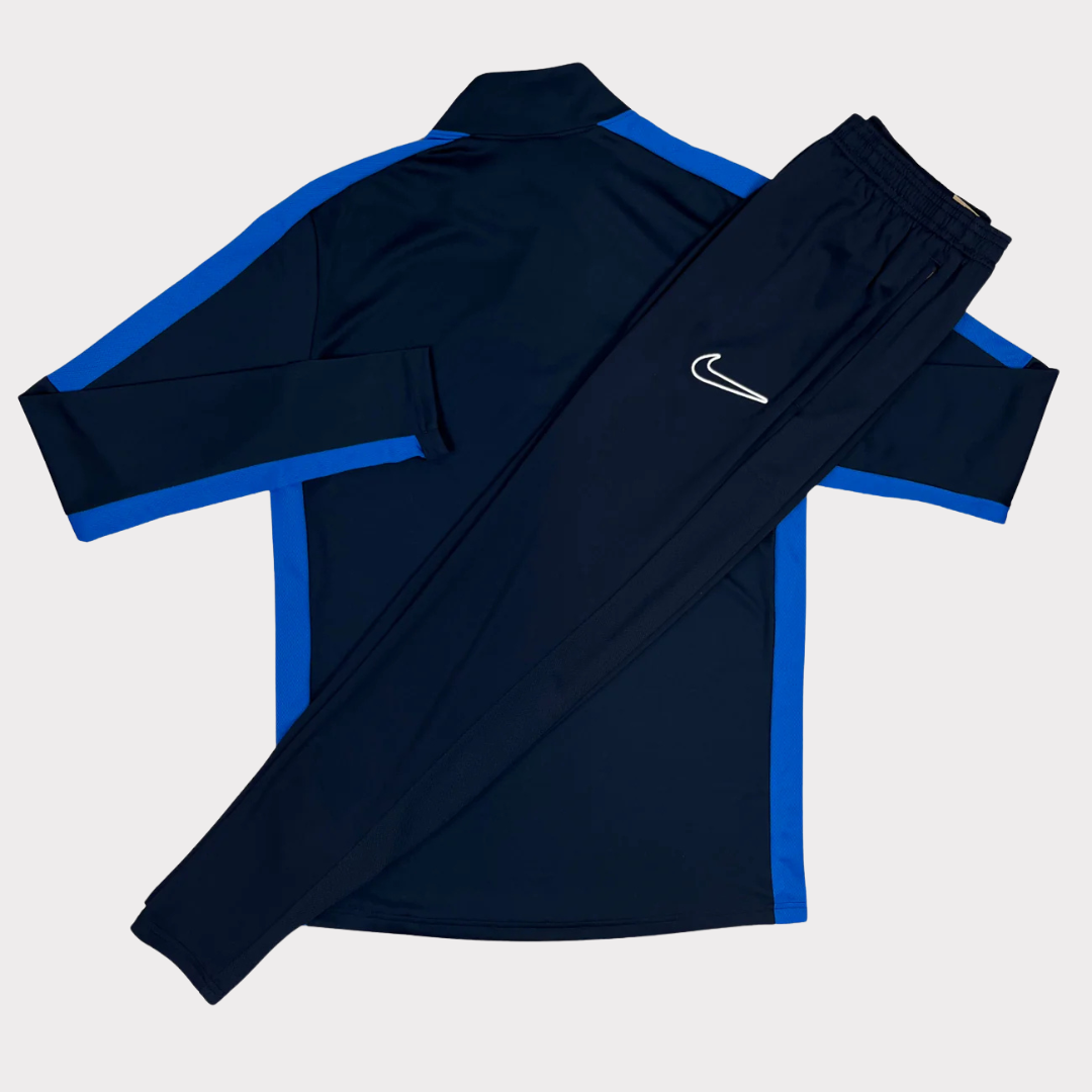 Junior Academy Drill Tracksuit - Obsidian/Royal Blue