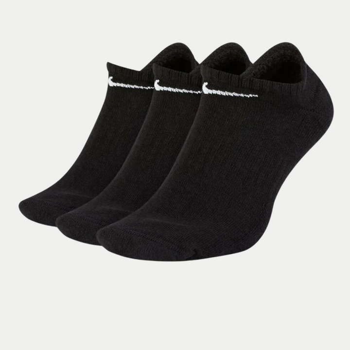 Nike Lightweight Training No-Show Logo Socks (3 Pack) - Black