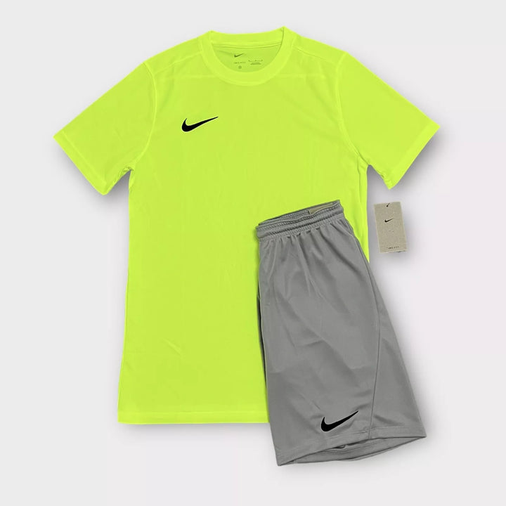 Junior Nike Dri-Fit Set - Volt/Grey